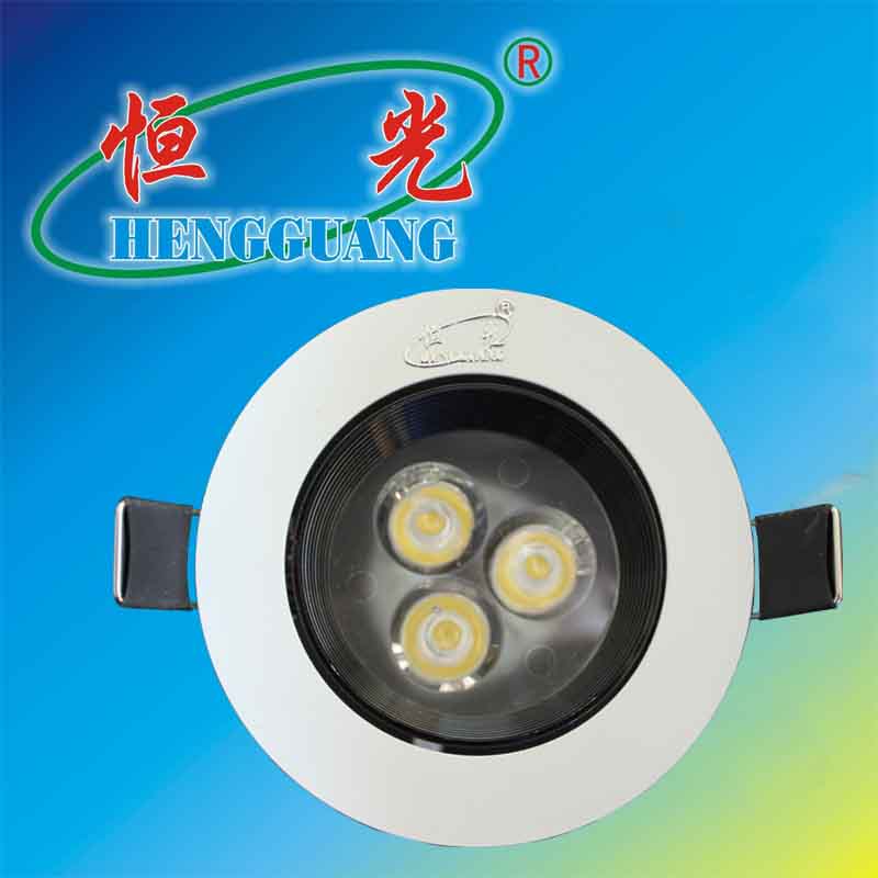 恒光LED天花燈A型(射燈)3W單頭-{dede:global.cfg_keywords/},LED照明燈具首選恒光電器